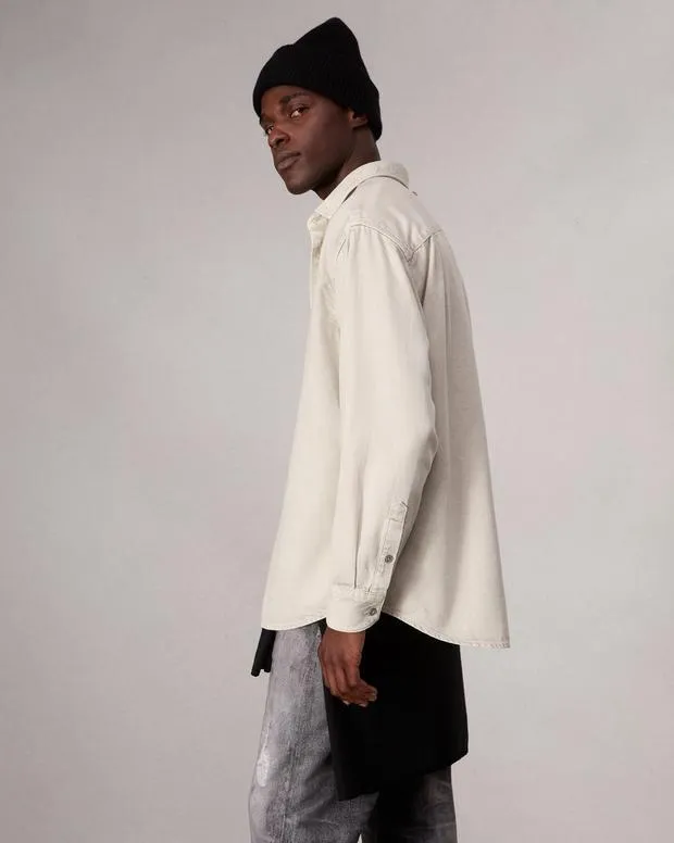 Men Shirts Rag and Bone Matthew Denim Shirt Cloudcover