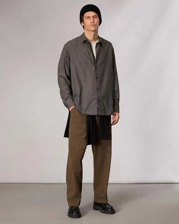 Men Shirts Rag and Bone Matthew Plaid Shirt Green Plai