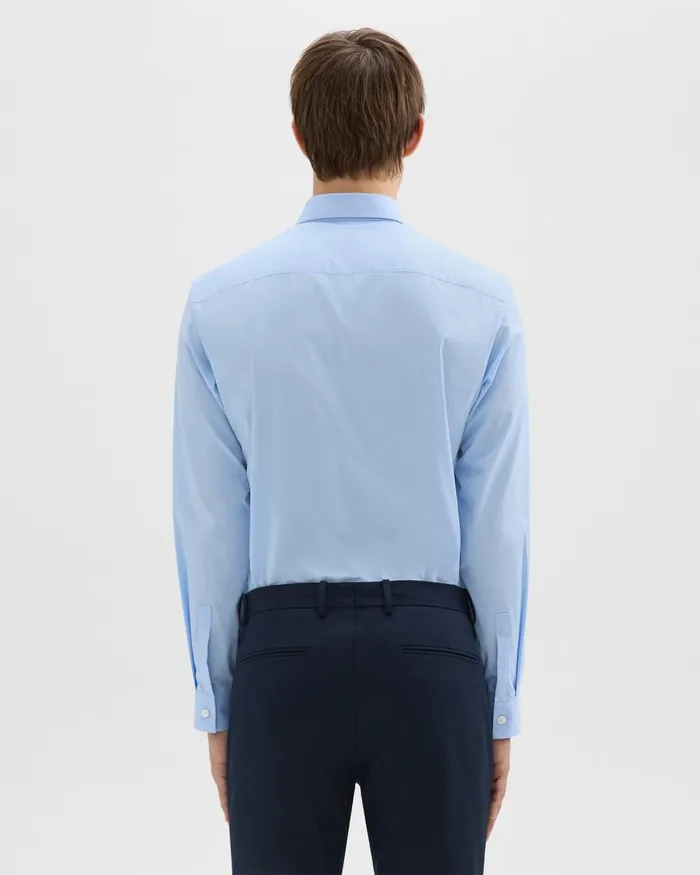Men Shirts Theory Hugh Shirt In Cotton Olympic