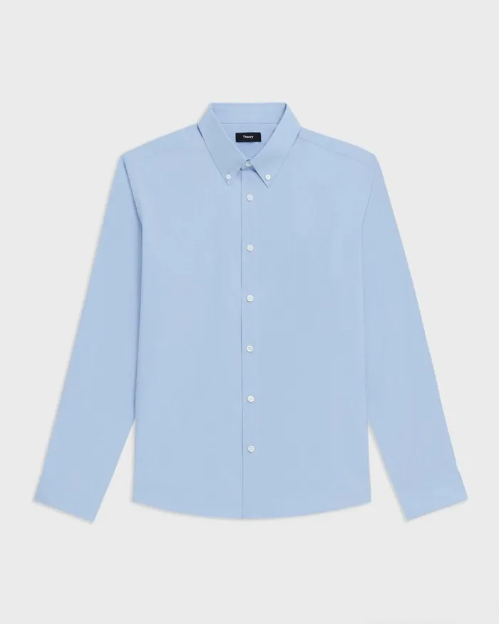 Men Shirts Theory Hugh Shirt In Cotton Olympic