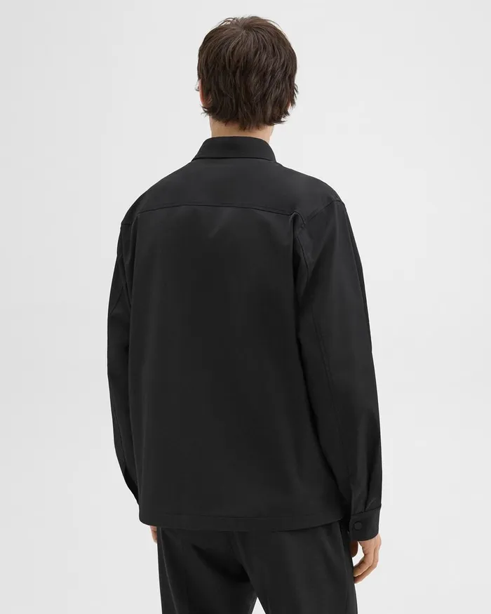 Men Shirts Theory Shirt Jacket In Neoteric Black