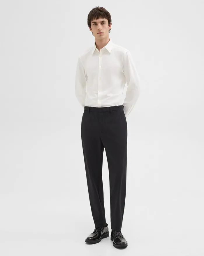 Men Shirts Theory Sylvain Shirt In Structure Knit White