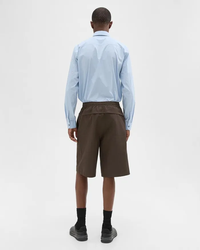 Men Shorts Theory CottonBlend PullOn Short Deep Tundra