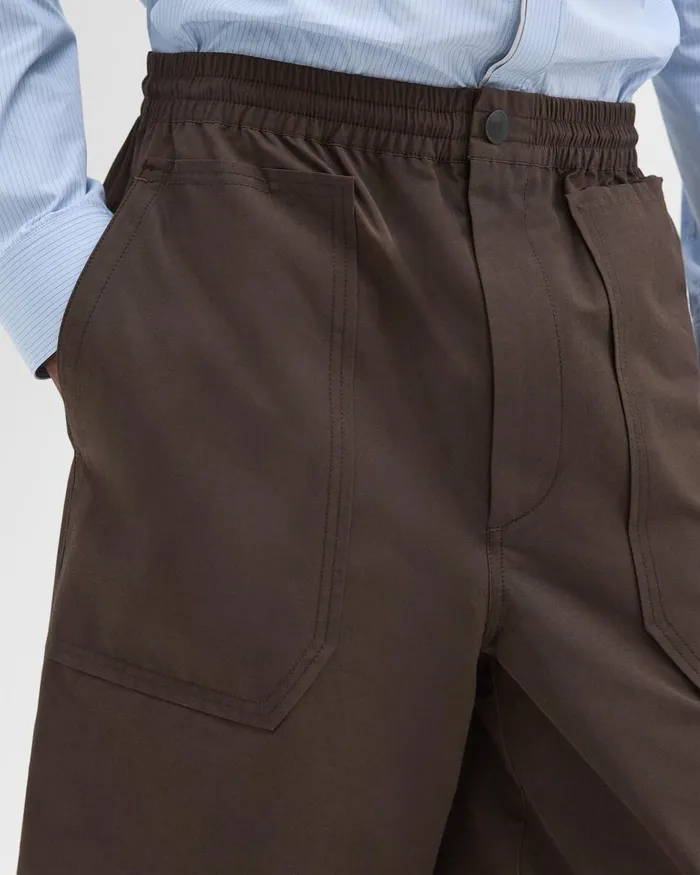 Men Shorts Theory CottonBlend PullOn Short Deep Tundra