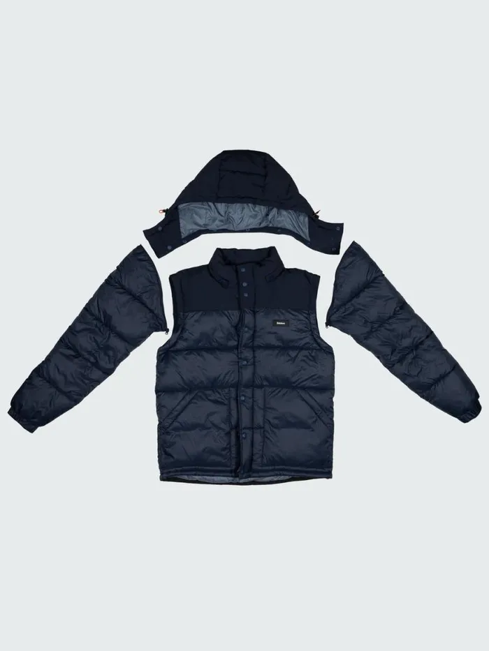 Men Stratos Modular Jacket Navy Finisterre Jackets Coats and Gilets