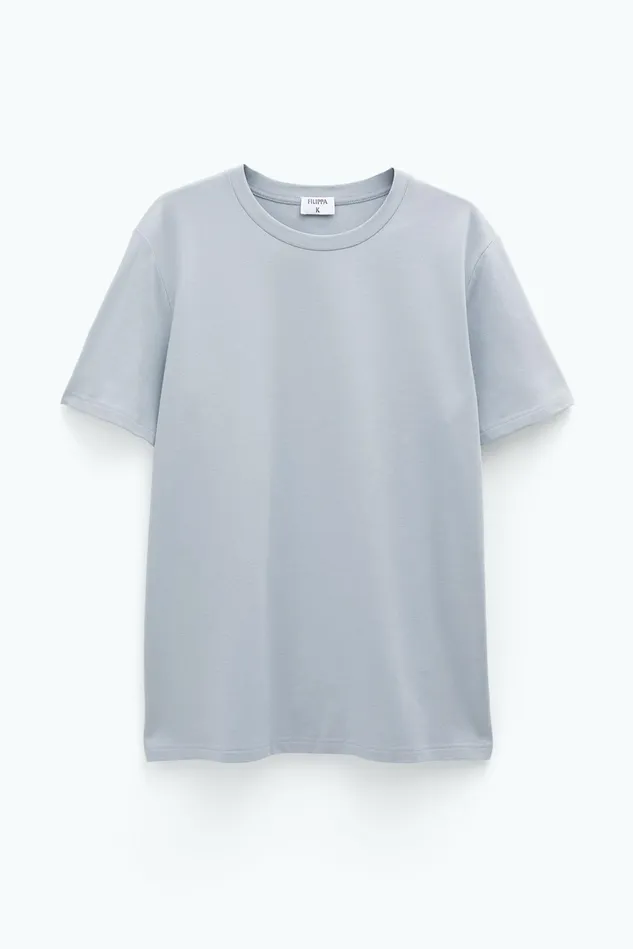 Men Stretch Cotton Tee Feather Grey Filippa K TShirts