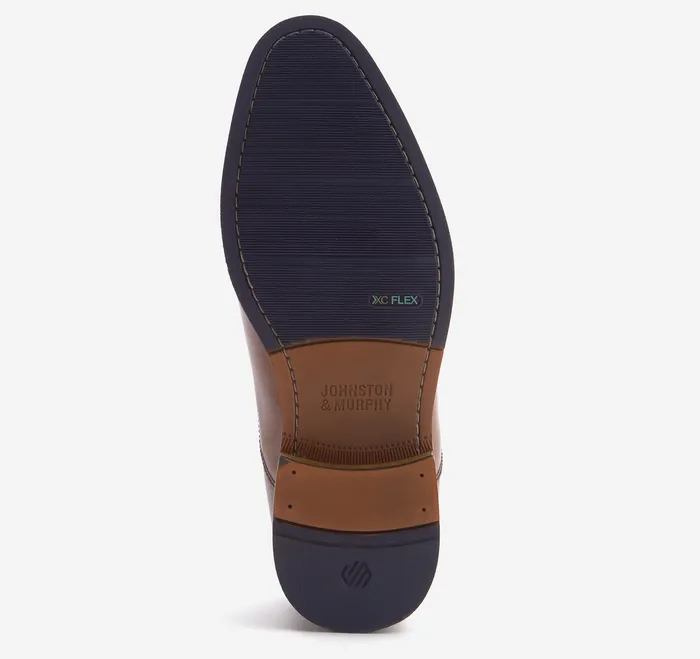 Men Sullivan SingleBuckle Monk Mahogany Italian Calfskin SlipOns and Loafers Johnston and Murphy