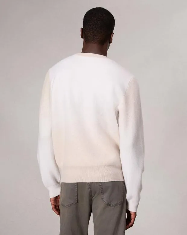 Men Sweaters Rag and Bone Downing Crewneck Sweater Ivory Multi