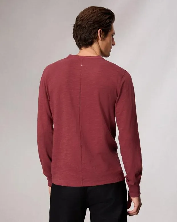 Men TShirts and Henleys Rag and Bone Classic Flame Henley Maroon