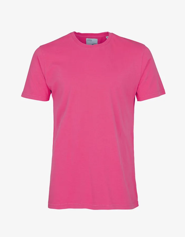 Men TShirts Colorfulstandard Classic Organic Tee 8211 Bubblegum Pink