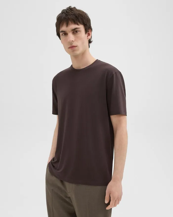 Men TShirts Polos Theory Dorian Tee In Active Knit Hickory