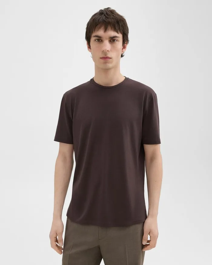 Men TShirts Polos Theory Dorian Tee In Active Knit Hickory