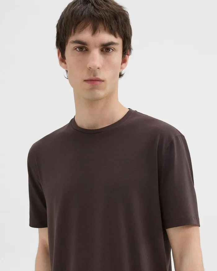 Men TShirts Polos Theory Dorian Tee In Active Knit Hickory