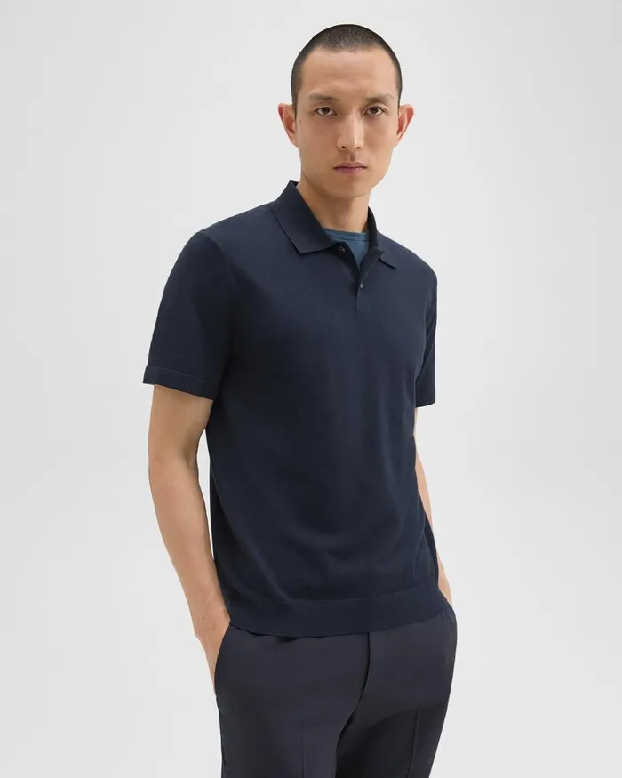 Men TShirts Polos Theory Goris Polo Shirt In Light Bilen Baltic