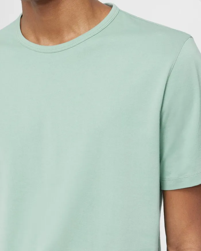 Men TShirts Polos Theory Precise Tee In Pima Cotton Jersey Blue Surf