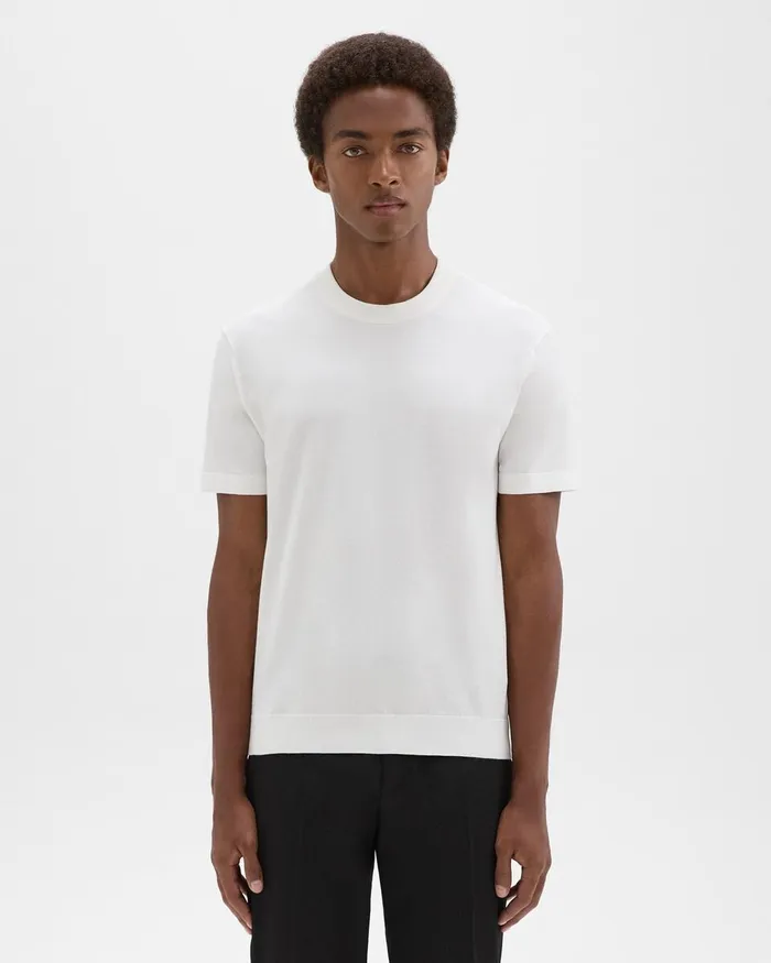Men TShirts Polos Theory Sarior Tee In Light Bilen White