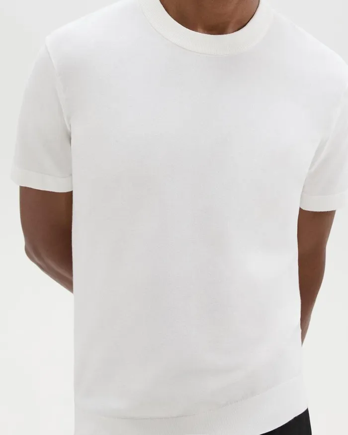 Men TShirts Polos Theory Sarior Tee In Light Bilen White