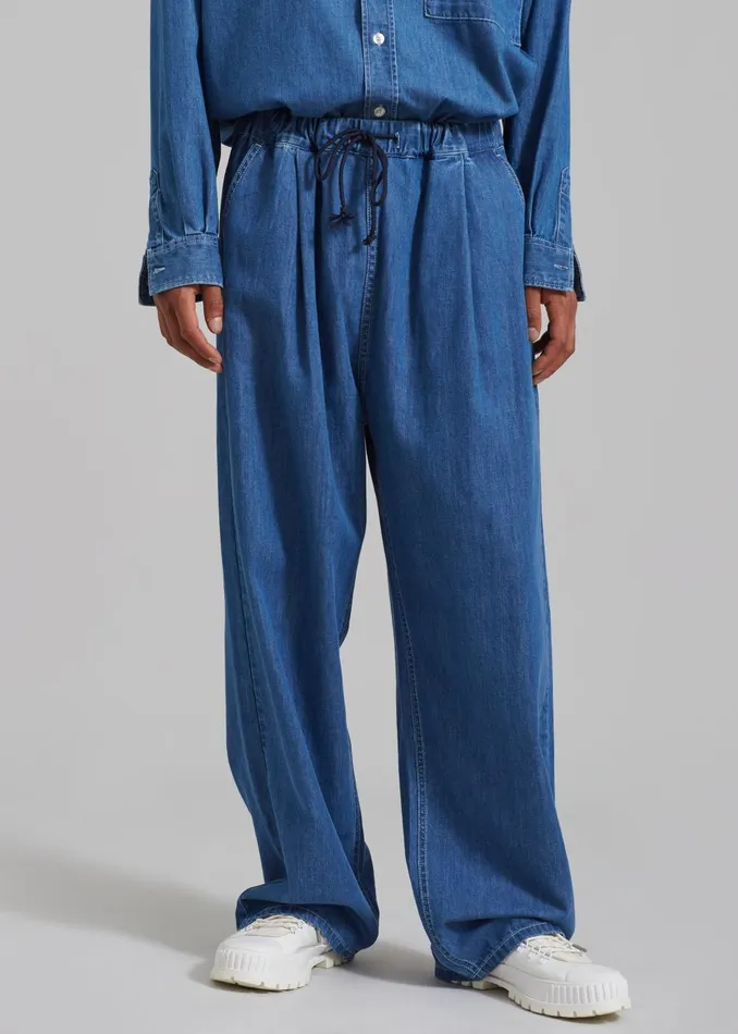 Men Tanner Denim Pants 8211 Medium Wash The Frankie Shop Bottoms