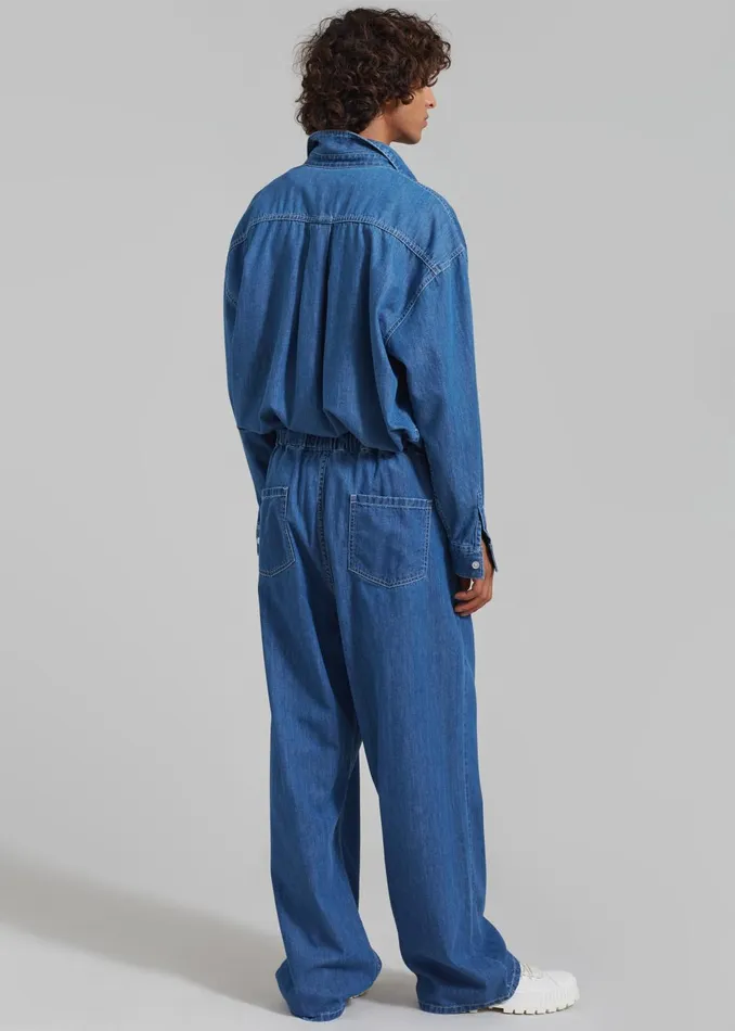 Men Tanner Denim Pants 8211 Medium Wash The Frankie Shop Bottoms