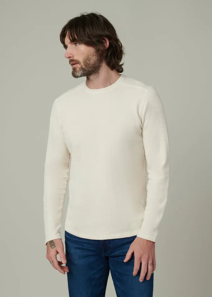 Men Tops Tees Joe8217s Jeans TATE LONG SLEEVE CREWNECK Natural
