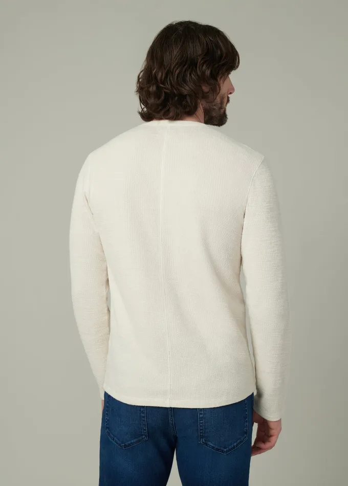 Men Tops Tees Joe8217s Jeans TATE LONG SLEEVE CREWNECK Natural