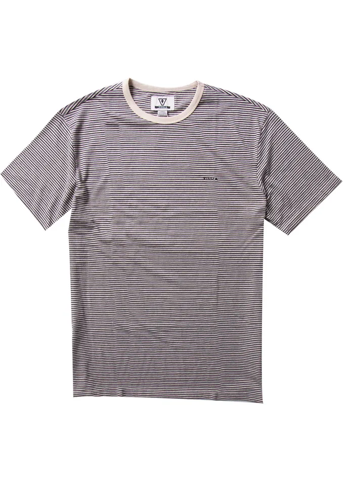 Men Trimmer Ss Tee Cream Knit Tees Vissla