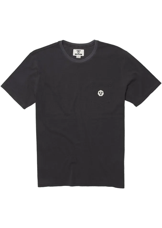 Men Vissla Offshored Ss Pkt Tee Phantom Premium Tees Men Vissla Offshored Ss Pkt Tee Phantom Premium Tees