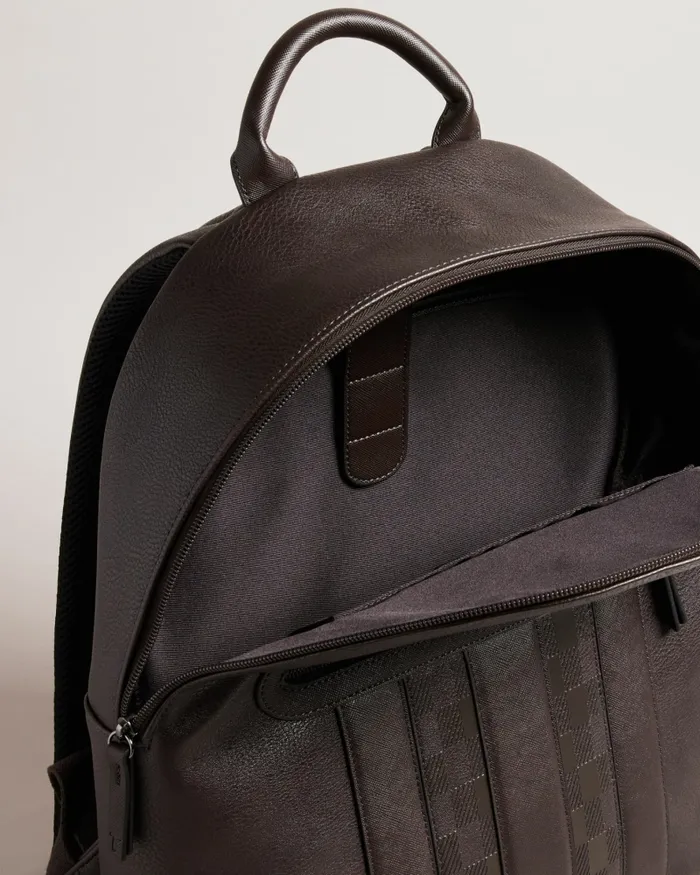 Men WAYNOR 8211 House Check PU Backpack Brownchocolate Ted Baker Backpacks Men WAYNOR 8211 House Check PU Backpack Brownchocolate Ted Baker Backpacks