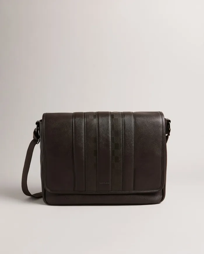 Men WAYVON 8211 House Check PU Messenger Bag Brownchocolate Ted Baker Cross Body Bags Men WAYVON 8211 House Check PU Messenger Bag Brownchocolate Ted Baker Cross Body Bags