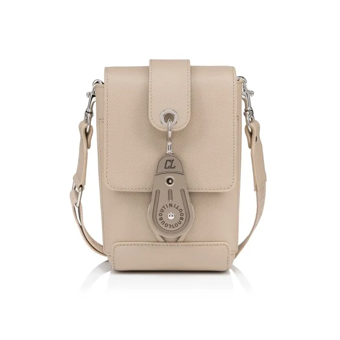 MenWomen Groovy Crossbody Bag 8211 Alpin Calf Leather 8211 Saharienne Christian Louboutin Crossbody Bags