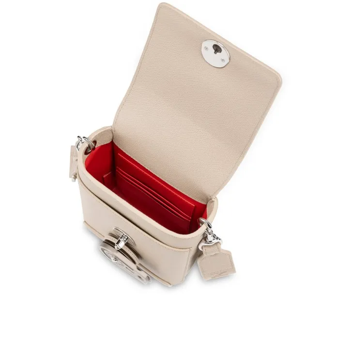 MenWomen Groovy Crossbody Bag 8211 Alpin Calf Leather 8211 Saharienne Christian Louboutin Crossbody Bags