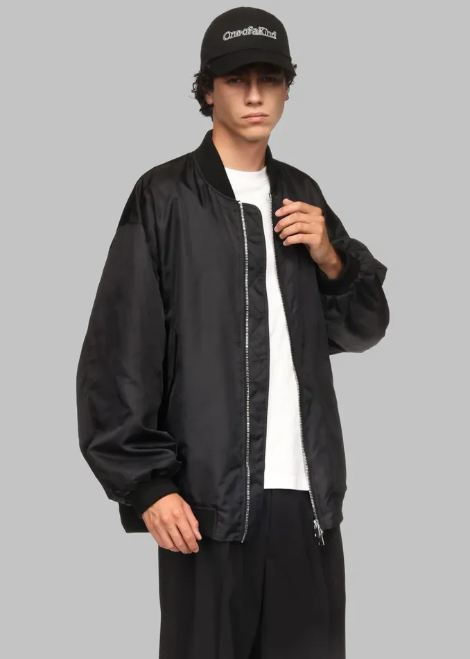 MenWomen Lawrence Bomber Jacket X Barbie 8211 Black The Frankie Shop Outerwear
