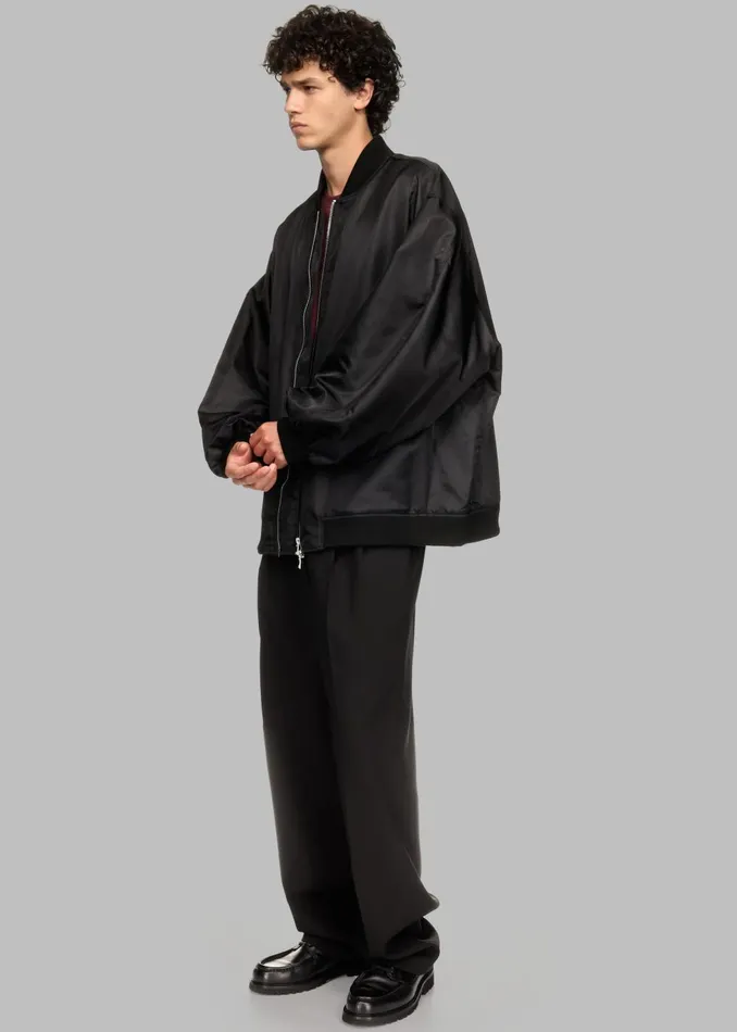 MenWomen Lawrence Bomber Jacket X Barbie 8211 Black The Frankie Shop Outerwear