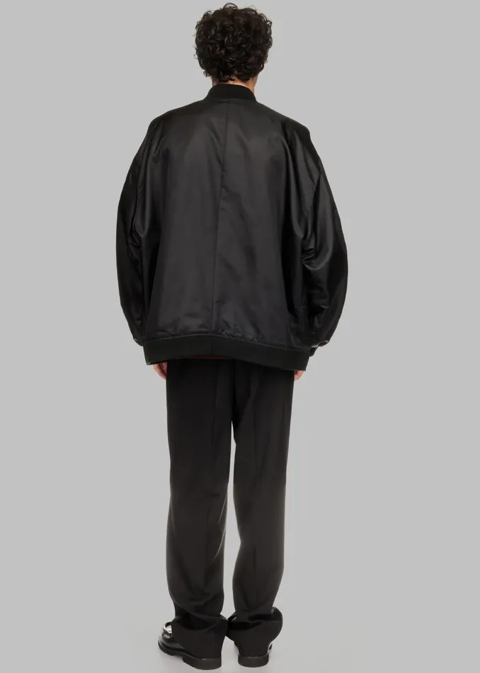 MenWomen Lawrence Bomber Jacket X Barbie 8211 Black The Frankie Shop Outerwear