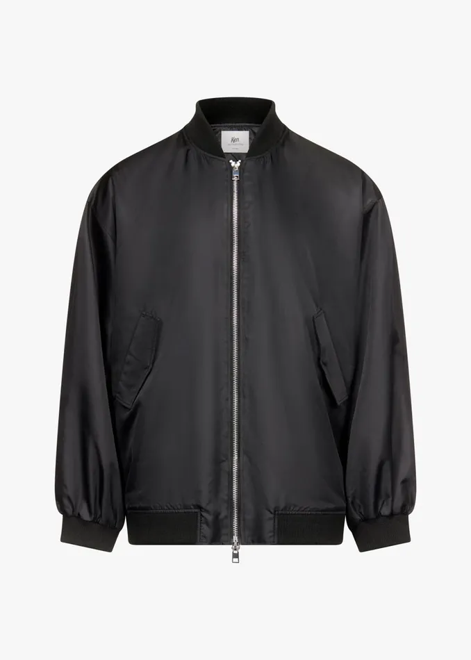 MenWomen Lawrence Bomber Jacket X Barbie 8211 Black The Frankie Shop Outerwear