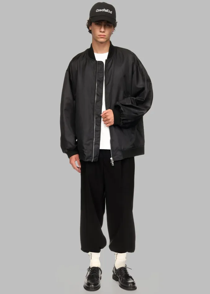 MenWomen Lawrence Bomber Jacket X Barbie 8211 Black The Frankie Shop Outerwear