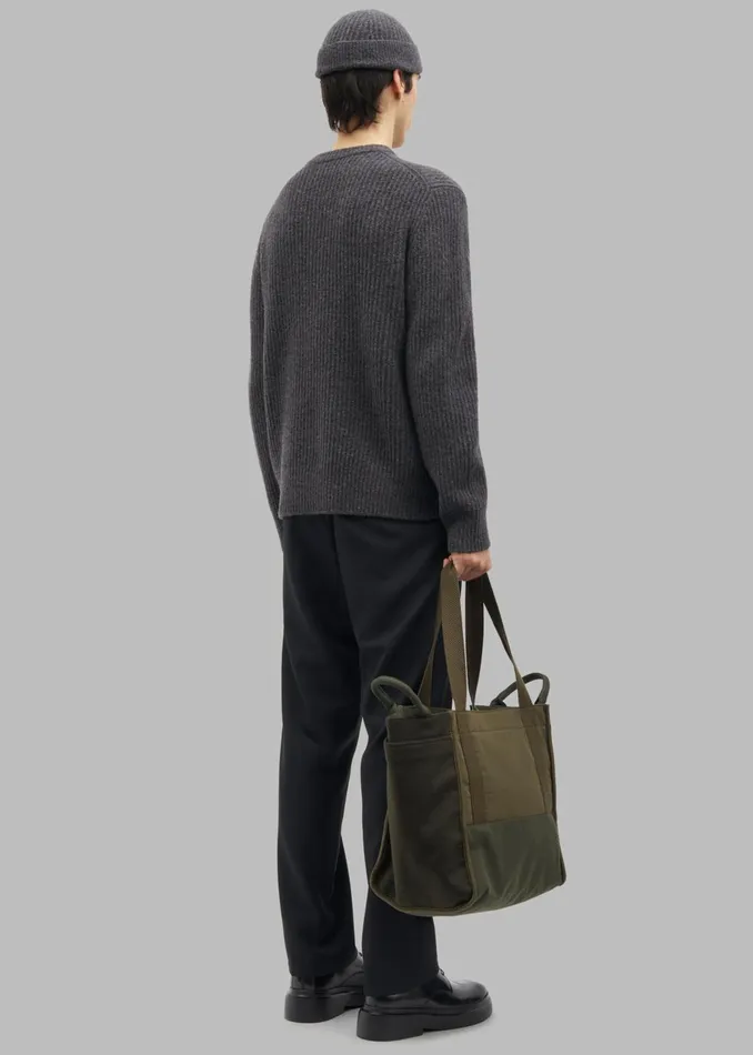 MenWomen Samse Samse Sakoji VNeck 8211 Volcanic Ash The Frankie Shop Knitwear
