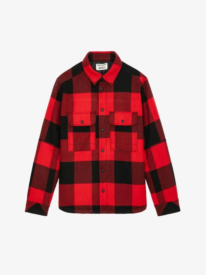 Men Zadig and Voltaire Jackets and Coats Trop Overshirt Crimson Men Zadig and Voltaire Jackets and Coats Trop Overshirt Crimson