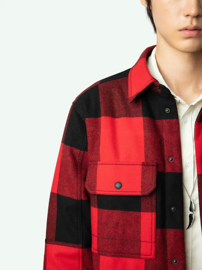 Men Zadig and Voltaire Jackets and Coats Trop Overshirt Crimson Men Zadig and Voltaire Jackets and Coats Trop Overshirt Crimson