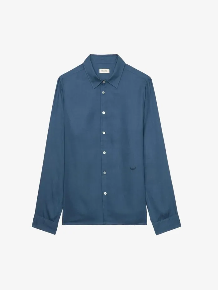 Men Zadig and Voltaire Shirts Sunay Shirt Nocturne Men Zadig and Voltaire Shirts Sunay Shirt Nocturne