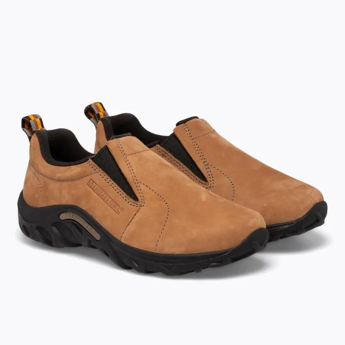 Merrell Big Jungle Moc Nubuck Brown Nubuck Kids Easy On Easy Off