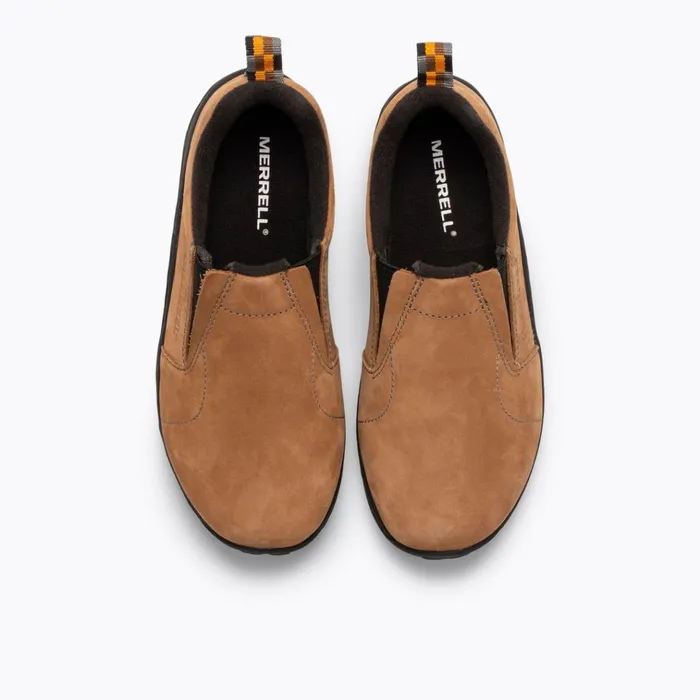 Merrell Big Jungle Moc Nubuck Brown Nubuck Kids Easy On Easy Off