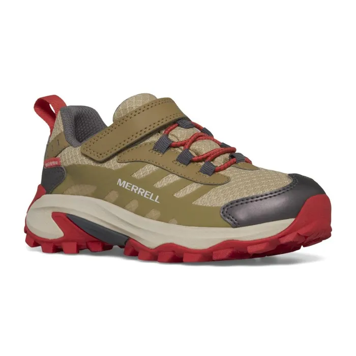 Merrell Big Moab Speed 2 Low AC Waterproof Coyote Kids Sneakers