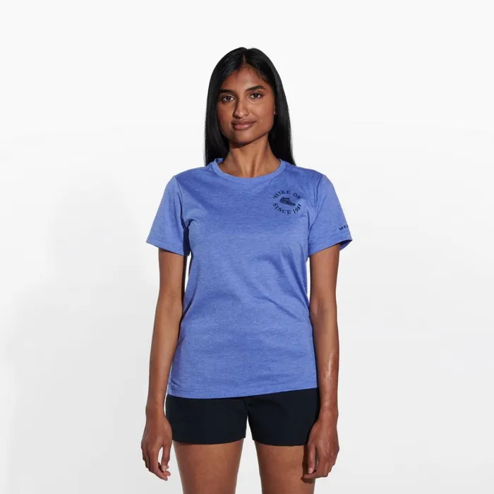 Merrell Hike On Tee Baja Blue Heather Women Tops