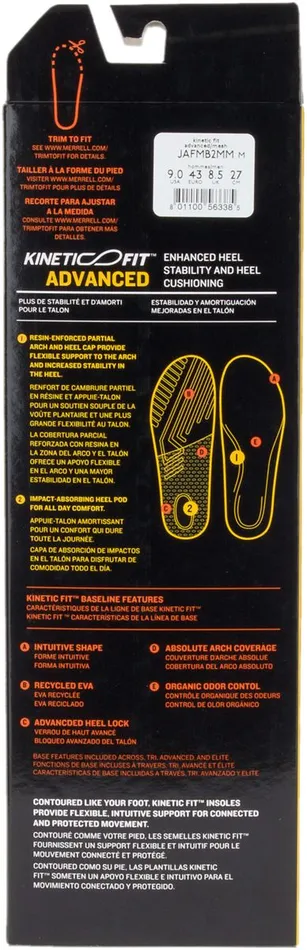 Merrell Kinetic Fit Advanced Footbed Mesh Women Shoe Care