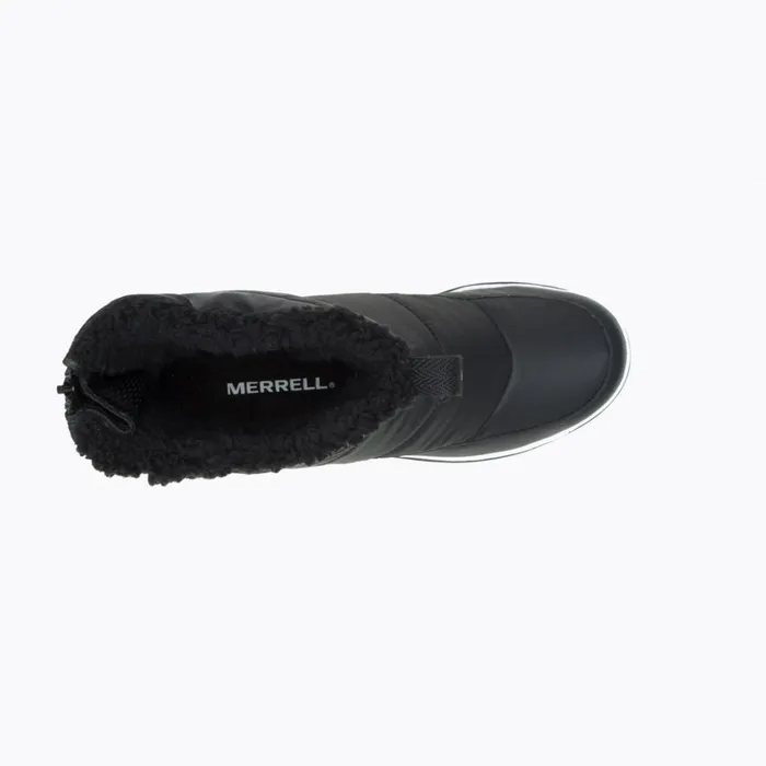 Merrell Snowcreek Sport Mid Zip Polar Waterproof Black Women Boots