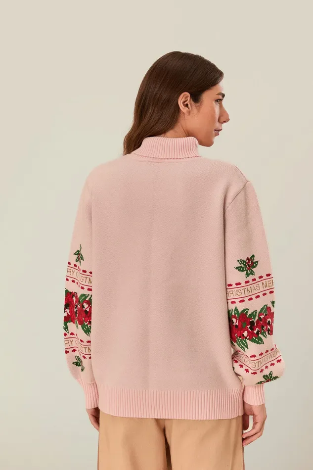 Merry Christmas Knit Sweater Women Farm Rio Sweaters and Sweatshirts