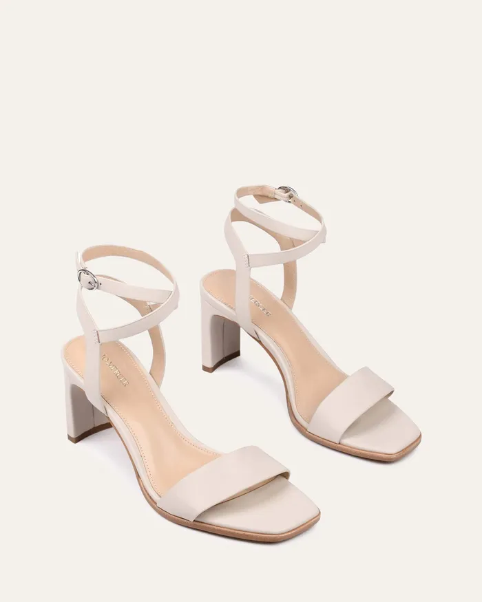 MID SANDALS Natsu mid heel sandals bone leather jomercer Women