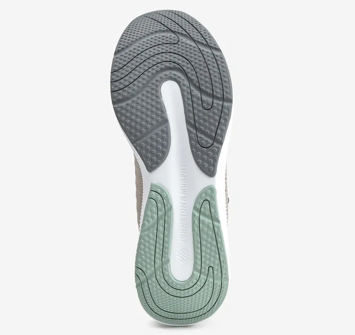 Miles Knit LaceUp Taupe Knit Men Shoes Johnston and Murphy