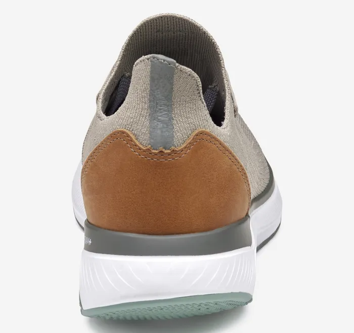 Miles Knit LaceUp Taupe Knit Men Shoes Johnston and Murphy
